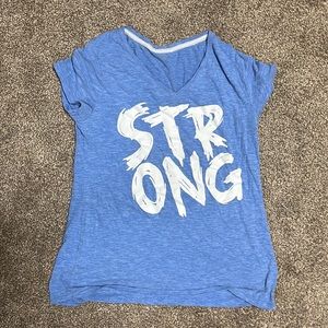 Blue Women’s V-neck shirt